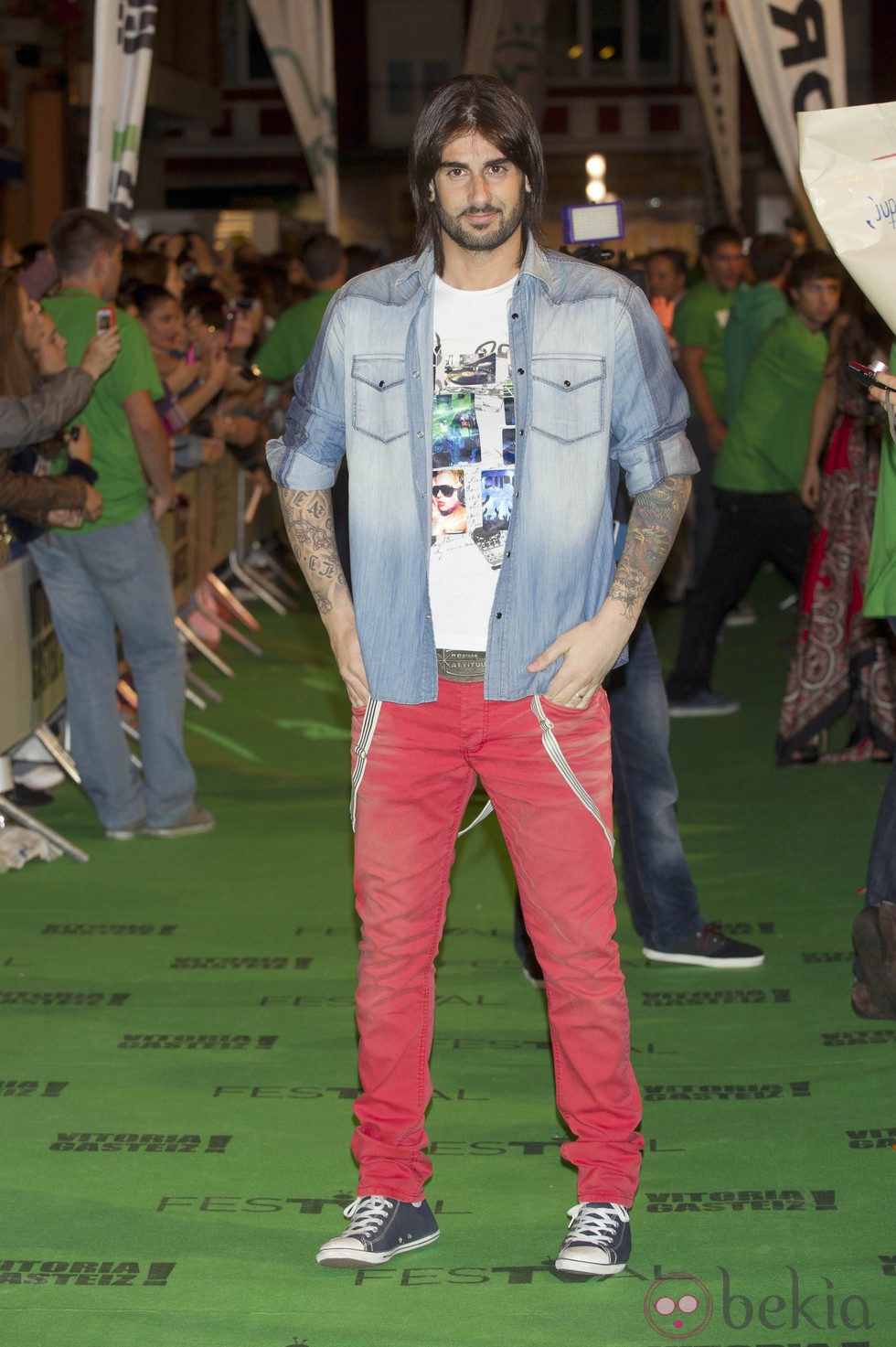 Melendi en la presentación 'La Voz' en el FesTVal de Vitoria 2012