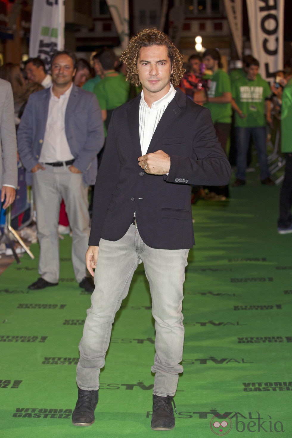 David Bisbal en la presentación 'La Voz' en el FesTVal de Vitoria 2012