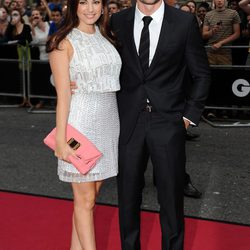 Kelly Brook y Thom Evans en los Premios GQ Hombres del Año 2012 en Londres