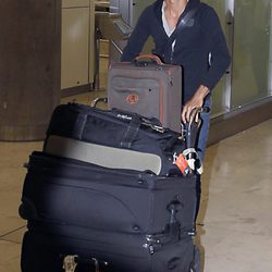 Julio José Iglesias en el aeropuerto de Barajas