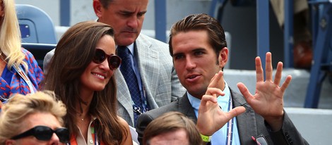 Pippa Middleton junto a Spencer Vegosen en el US Open 2012