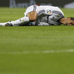 Cristiano Ronaldo en el partido de Liga contra el Granada en el Bernabéu