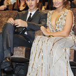 Austin Butler y Vanessa Hudgens en la premiere de 'Spring Breakers' en la Mostra de Venecia 2012