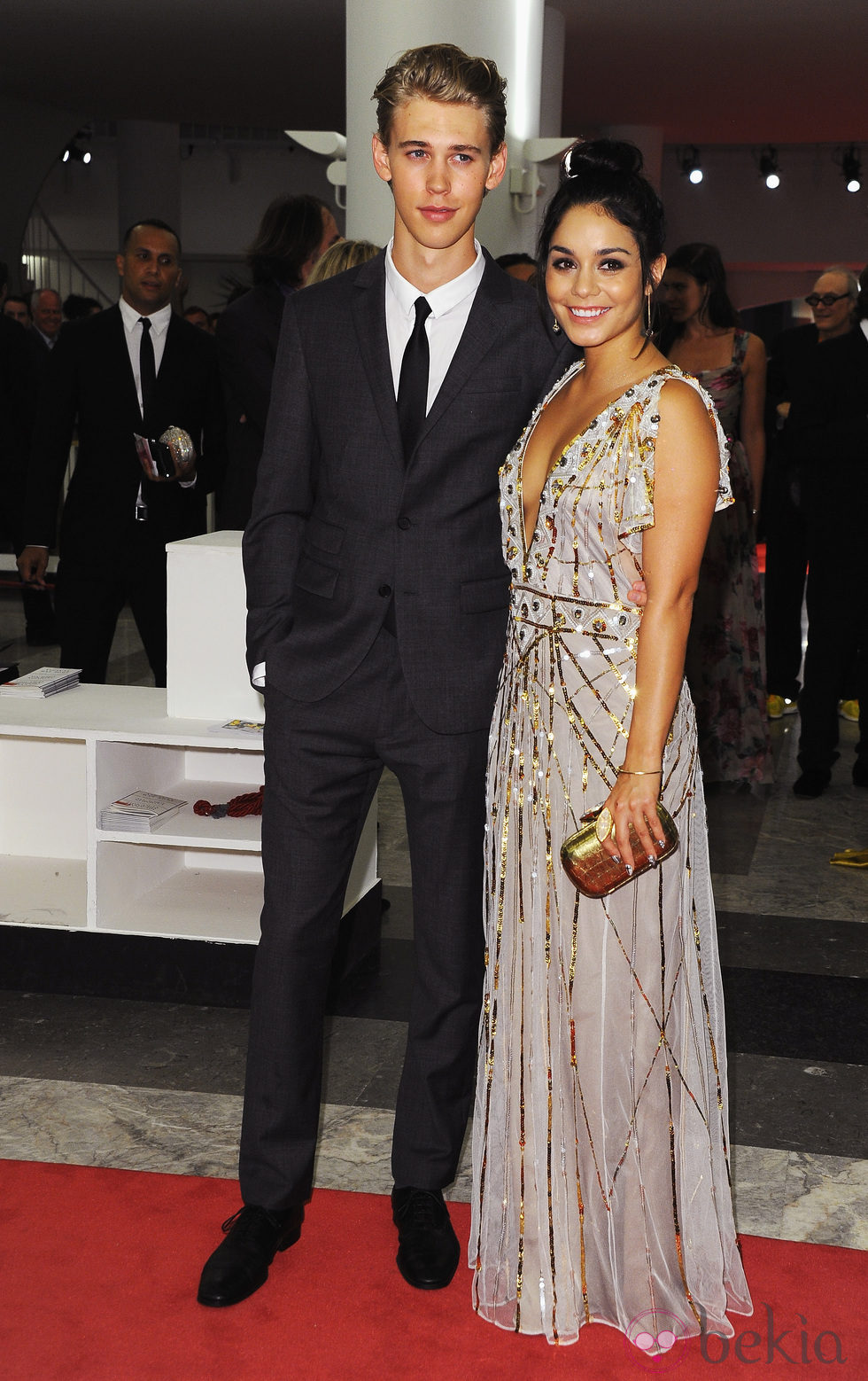 Vanessa Hudgens y Austin Butler en el estreno de 'Spring Breakers' en la Mostra de Venecia 2012