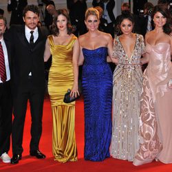 El reparto de 'Spring Breakers' en su estreno en la Mostra de Venecia 2012