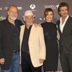 Lluís Homar, Pepe Sancho, Nathalie Poza y Jesús Olmedo en el estreno de 'Imperium' en el FesTVal de Vitoria 2012