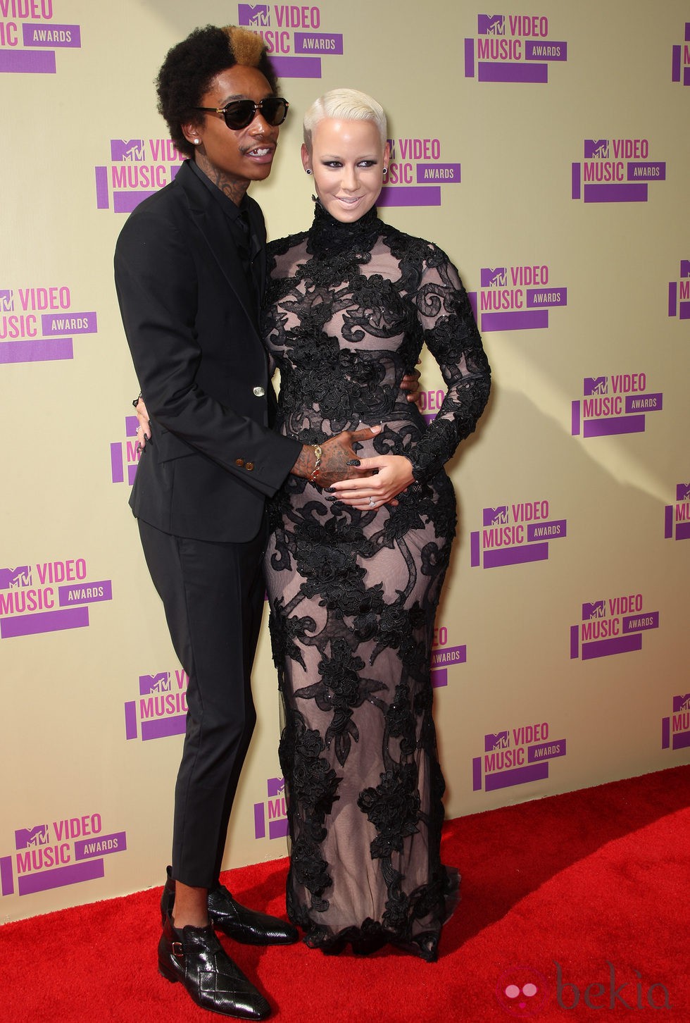 Wiz Khalifa y Amber Rose en los MTV Video Music Awards 2012