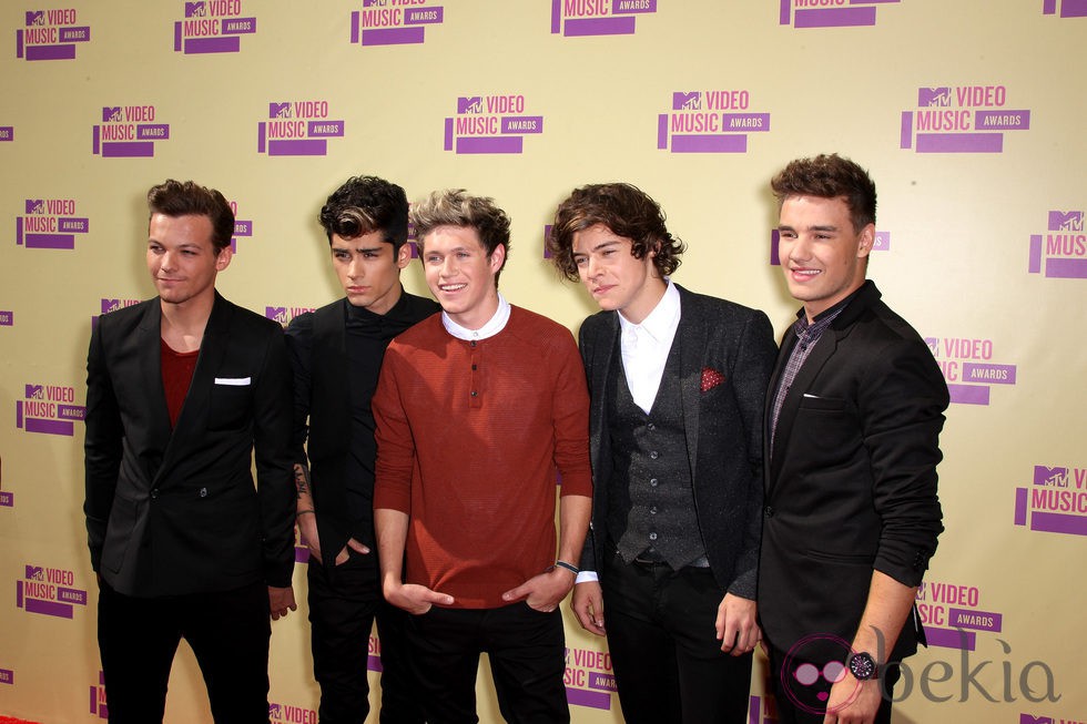 La banda One Direction en los MTV Video Music Awards 2012