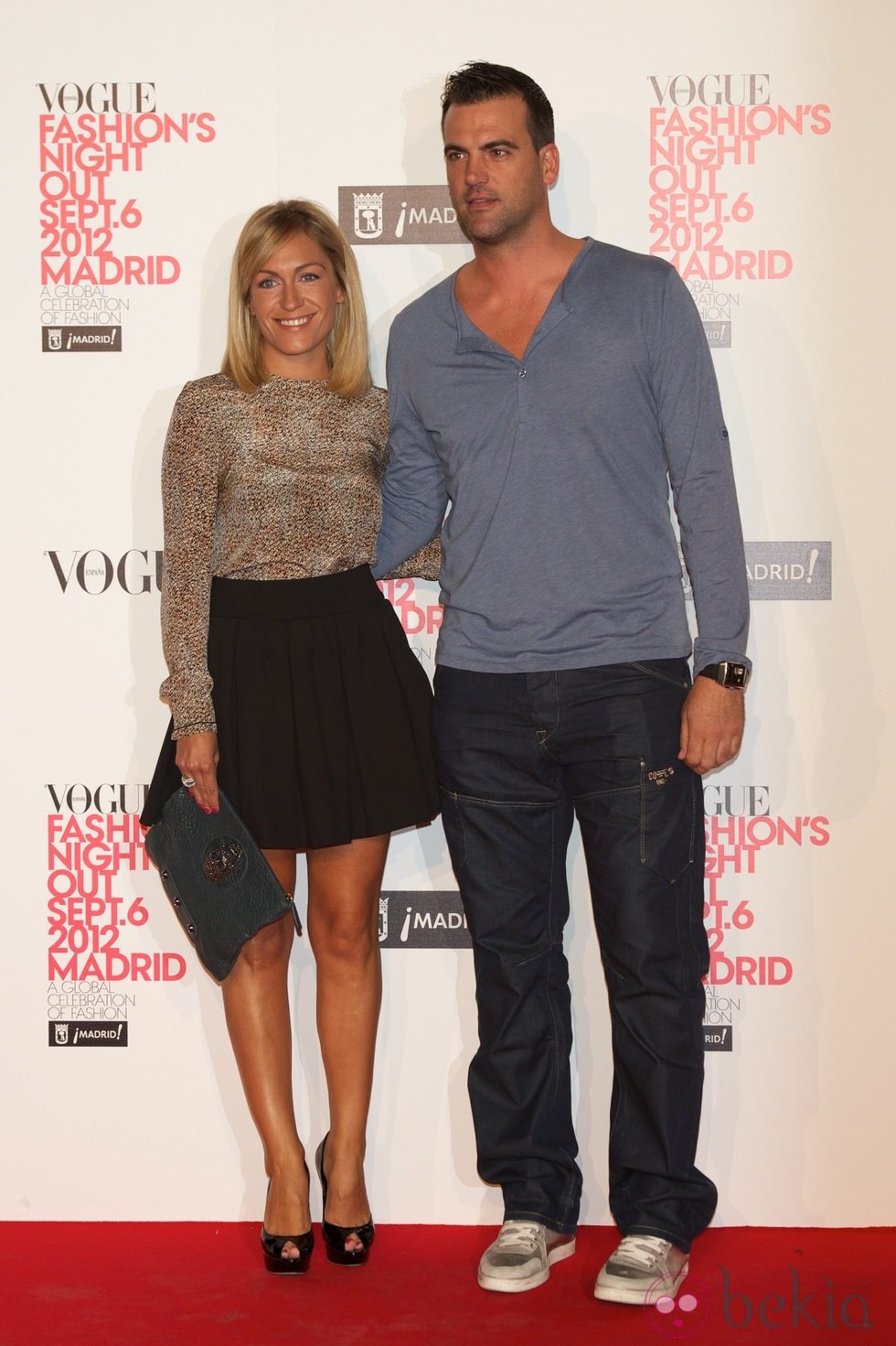 Luján Argüelles y Benjamín de la Fuente en la Madrid Fashion's Night Out 2012