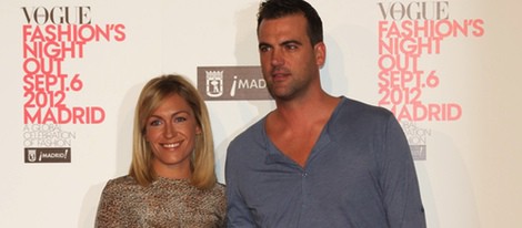 Luján Argüelles y Benjamín de la Fuente en la Madrid Fashion's Night Out 2012