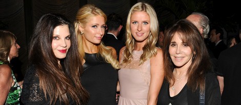 Loree Rodkin, Paris Hilton, Nicky Hilton y Jane Rose en la fiesta de Brian Atwood