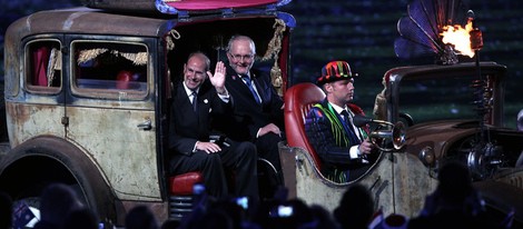 El Príncipe Eduardo y Sir Phillip Craven en la clausura de los Juegos Paralímpicos de Londres 2012