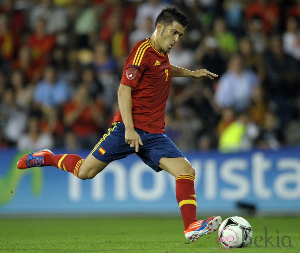 David Villa lanza un penalti en el amistoso de La Roja y Arabia Saudí