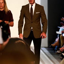 David Beckham en el desfile de Victoria Beckham de la Semana de la Moda de Nueva York