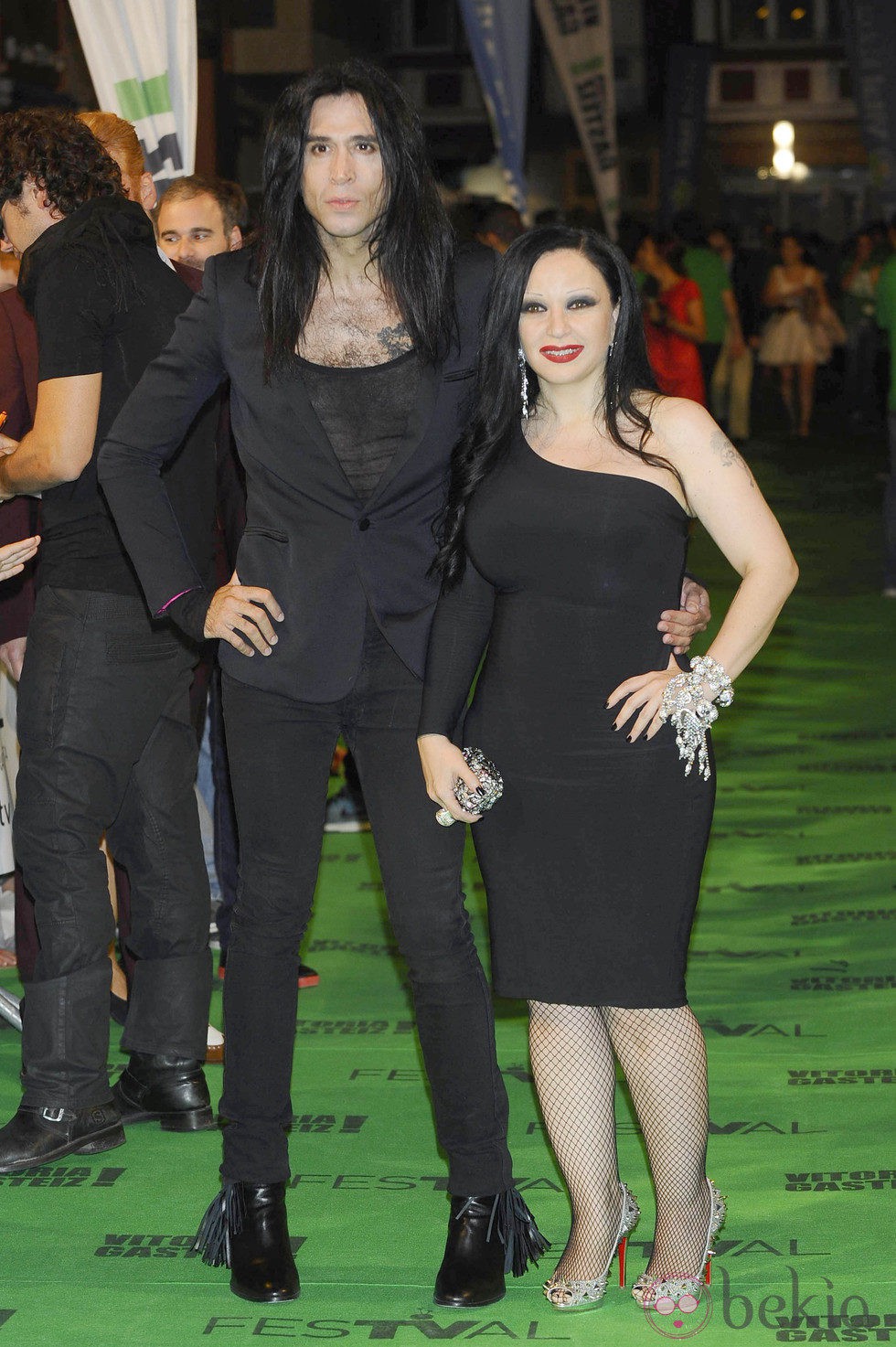 Alaska y Mario Vaquerizo en la ceremonia de clausura del FesTVal de Vitoria 2012