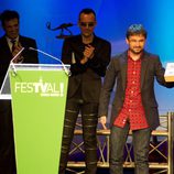 Jordi Évole en la ceremonia de clausura del FesTVal de Vitoria 2012