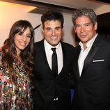 Almudena Cid, Luis Larrodera y Boris Izaguirre en la clausura del FesTVal de Vitoria 2012