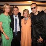 Susanna Griso, Mercedes Milá y Risto Mejide en la fiesta de clausura del FesTVal de Vitoria 2012