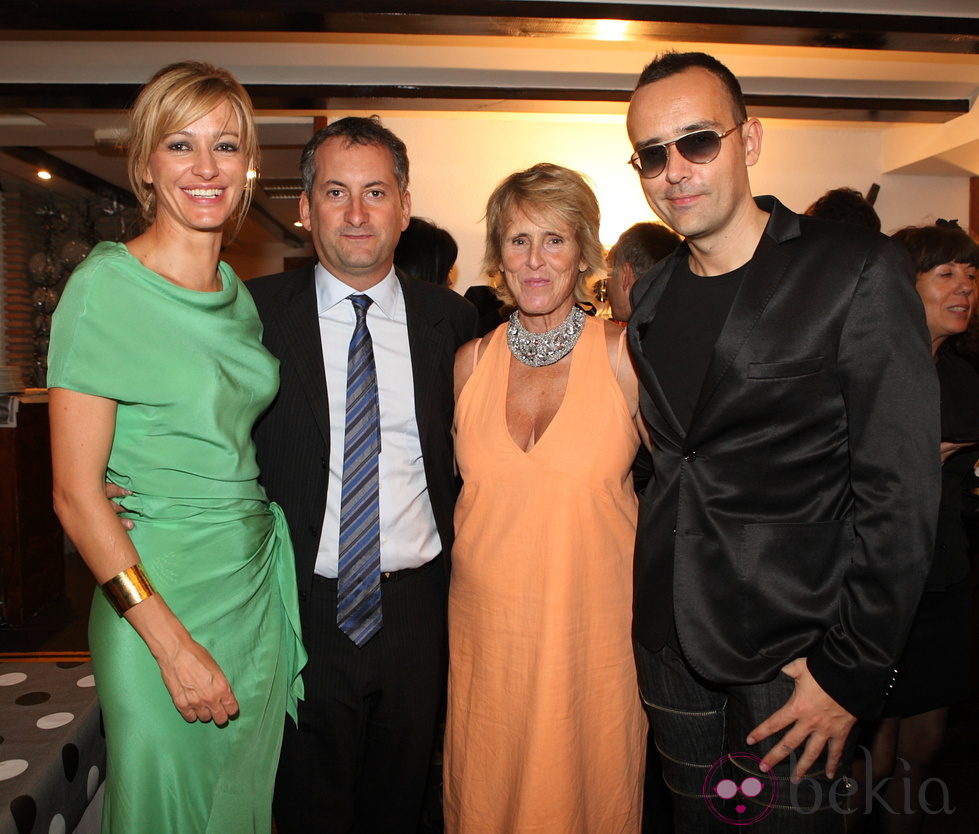 Susanna Griso, Mercedes Milá y Risto Mejide en la fiesta de clausura del FesTVal de Vitoria 2012