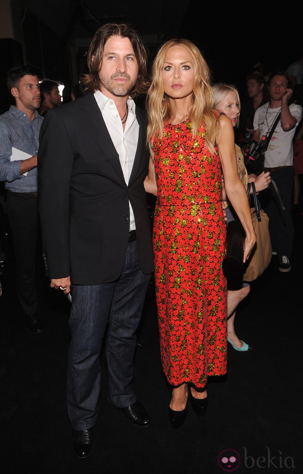 Rachel Zoe y Rodger Berman en el front row de la Semana de la Moda de Nueva York