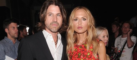 Rachel Zoe y Rodger Berman en el front row de la Semana de la Moda de Nueva York