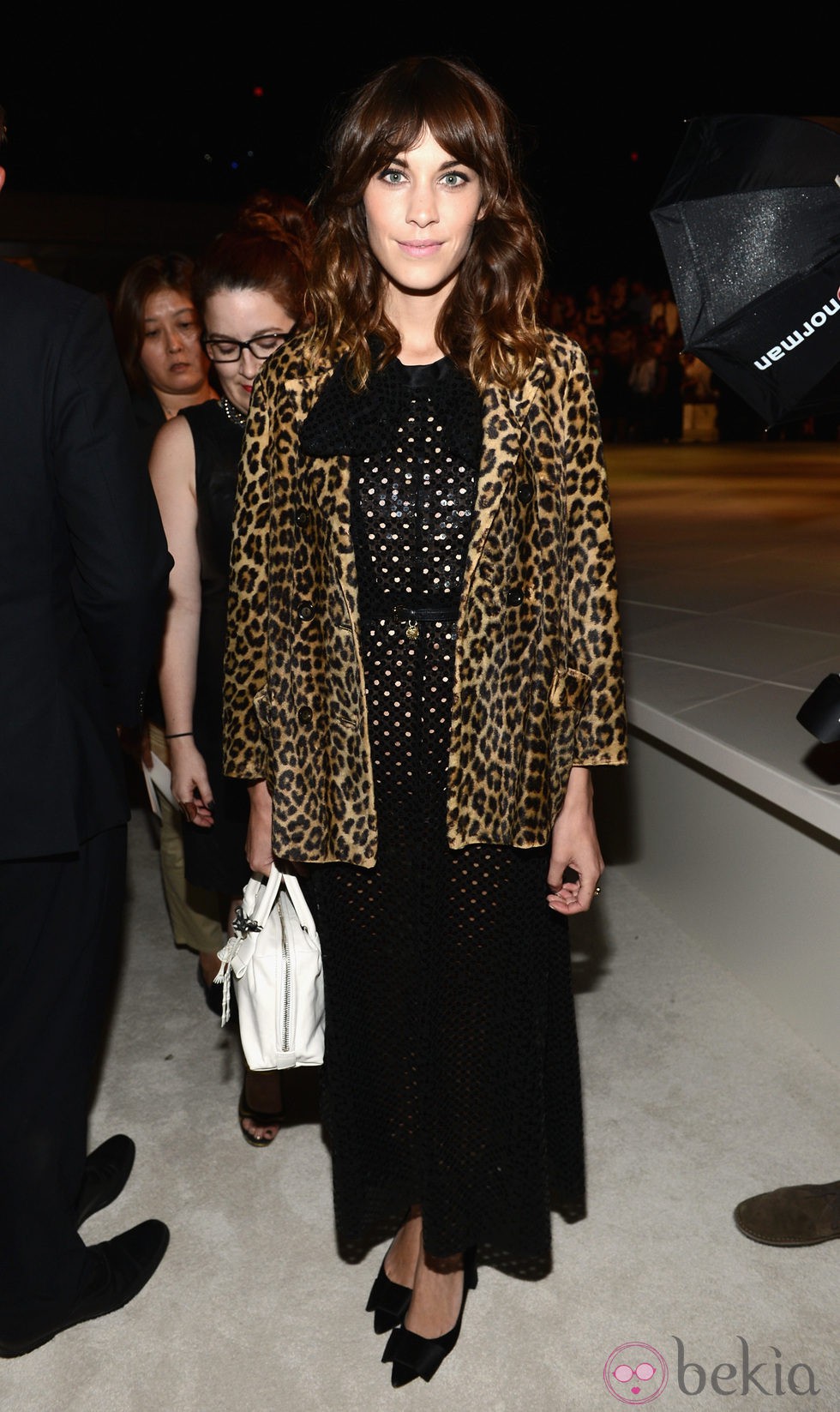 Alexa Chung en el front row de la Semana de la Moda de Nueva York