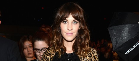 Alexa Chung en el front row de la Semana de la Moda de Nueva York