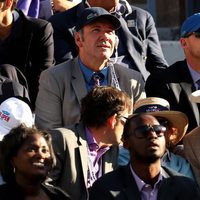 Kevin Spacey y Sean Connery en la final del Grand Slam del US Open 2012