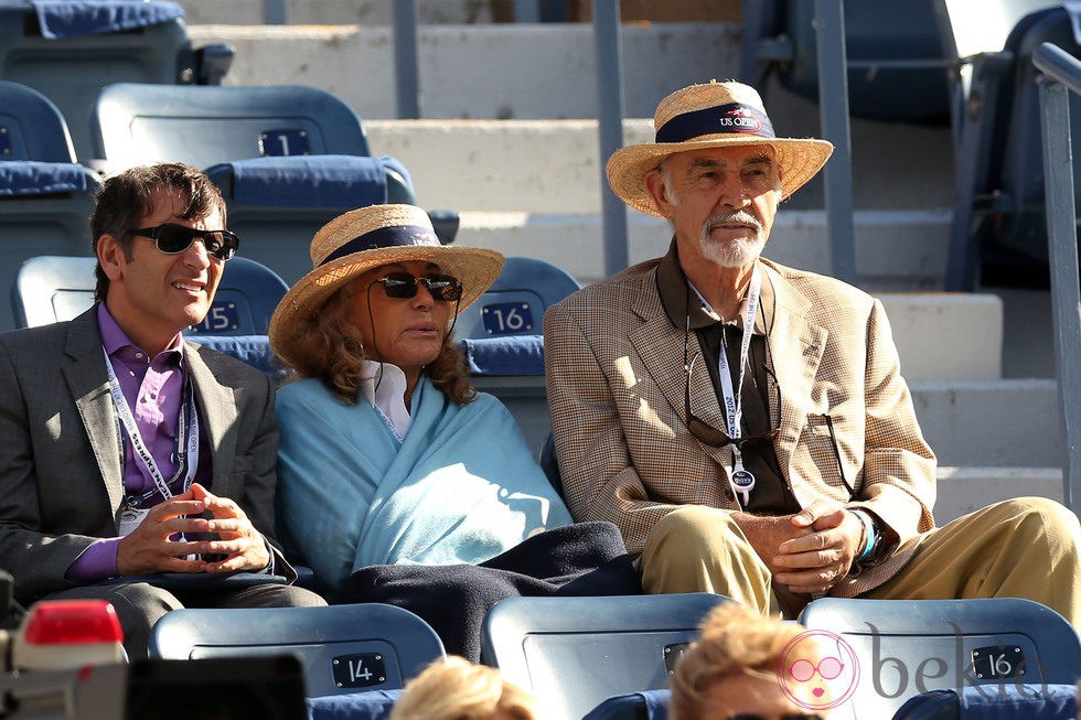 Sean Connery en la final del Grand Slam del US Open 2012