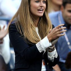 Kim Sears emocionada en la final del US Open 2012