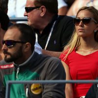 Jelena Ristic, novia de Novak Djokovic, en la final del US Open 2012