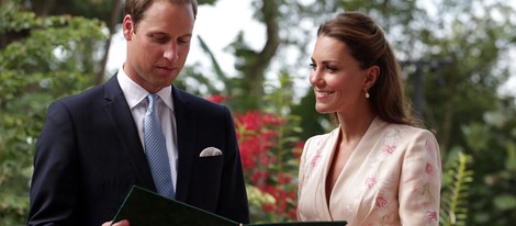 El Príncipe Guillermo y Kate Middleton en el Jardín Botánico de Singapur