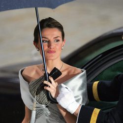 Letizia Ortiz en la recepción celebrada un día antes de su boda en 2004