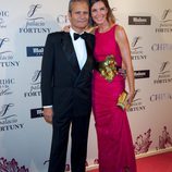 Mar Flores y Javier Merino en la celebración del 15 aniversario de Fortuny