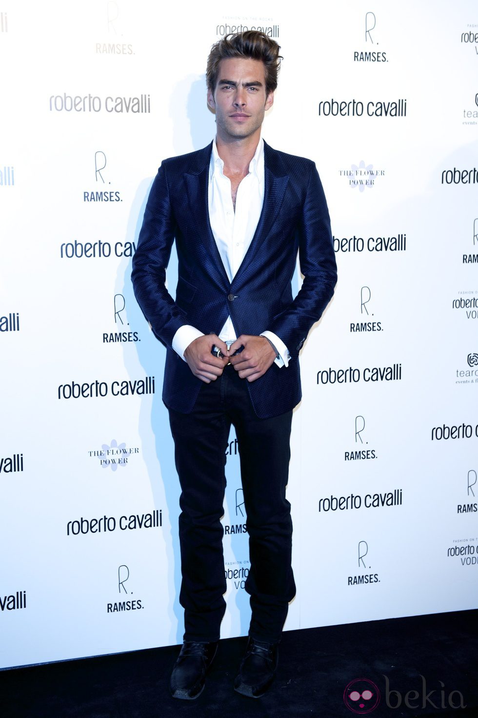 Jon Kortajarena en la apertura de una tienda de Roberto Cavalli en Madrid