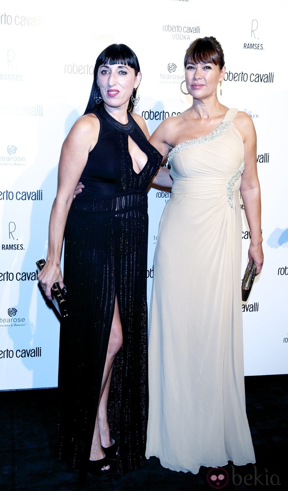 Rossy de Palma y Mabel Lozano en la apertura de una tienda Roberto Cavalli en Madrid