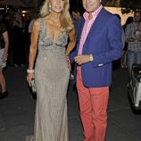 Carmen Lomana y Ángel Casaña en la apertura de una tienda Roberto Cavalli en Madrid