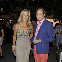 Carmen Lomana y Ángel Casaña en la apertura de una tienda Roberto Cavalli en Madrid