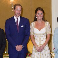 Los Duques de Cambridge en una cena de gala en Kuala Lumpur