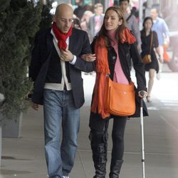 Telma Ortiz y Jaime del Burgo paseando por Nueva York