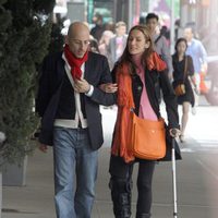 Telma Ortiz y Jaime del Burgo paseando por Nueva York