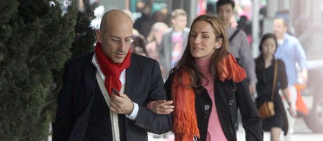 Telma Ortiz y Jaime del Burgo paseando por Nueva York