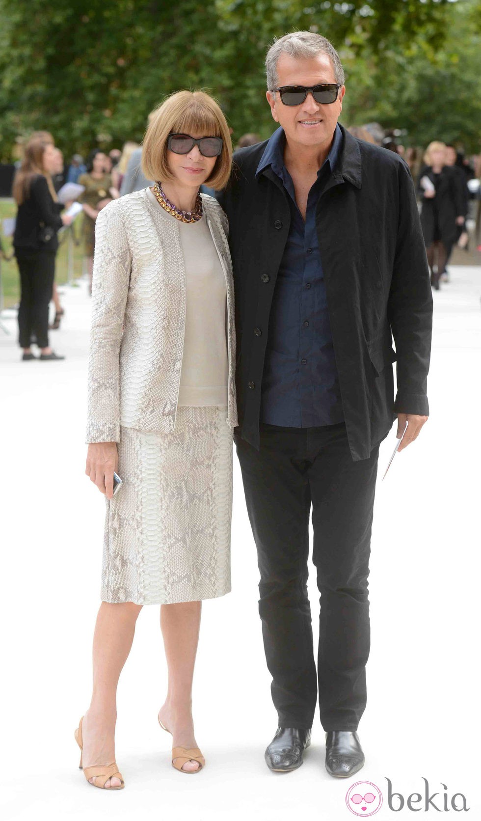 Anna Wintour y Mario Testino en la Semana de la Moda de Londres primavera/verano 2013