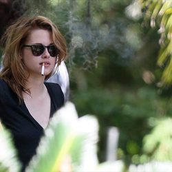 Kristen Stewart en el set de rodaje de la película 'On the Road'