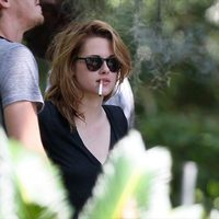 Kristen Stewart en el set de rodaje de la película 'On the Road'