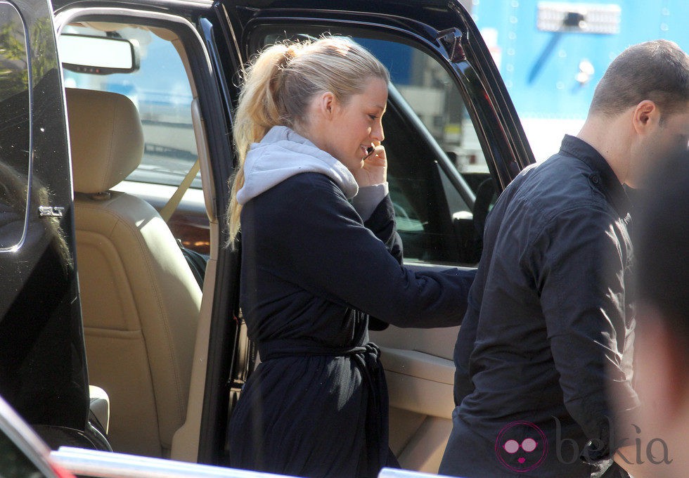 Blake Lively rodando la sexta temporada de la serie 'Gossip Girl'