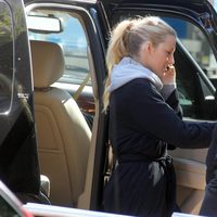 Blake Lively rodando la sexta temporada de la serie 'Gossip Girl'