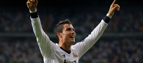 Cristiano Ronaldo celebra su gol en el partido Real Madrid - Manchester City