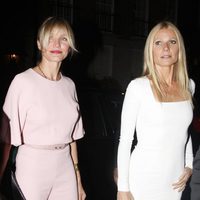 Cameron Diaz y Gwyneth Paltrow en una cena de apoyo a Obama en Londres