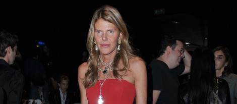 Anna Dello Russo en el desfile primavera/verano 2013 de Gucci en la Milan Fashion Week